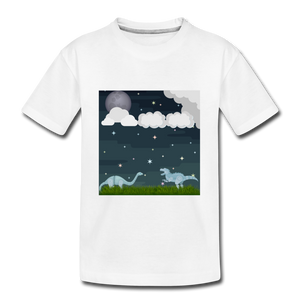 RoboDino T-Shirt for kids- white