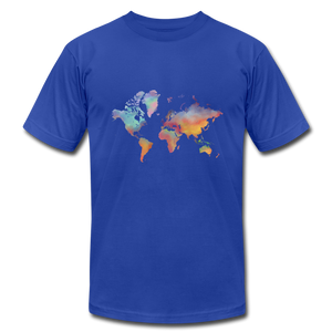 colored map T shirt