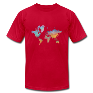 colorful map shirt